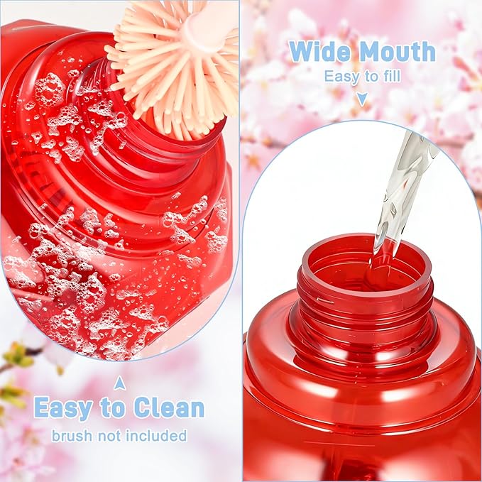 Hummingbird Feeders for Outdoors Hanging Ant and Bee Proof, 18OZ Diamond Humming Bird Feeders for Outside Circular Perch with Leak Proof & 6 Feeding Ports, Gifts for Women, Red 2 Pack Plastic
