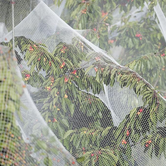 10 x 50FT Garden Netting, Cookmaster Plant Covers Durable Ultra Fine Mesh Protection, Garden Plant Row Cover, Raised Bed Barrier Screen Protection Net Cover for Plant Vegetable Fruit Flower
