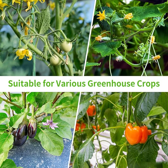 Plant Pollination Tool - USB Rechargeable Vibrating Pollinator for Greenhouse Crops Like Tomatoes and Strawberries
