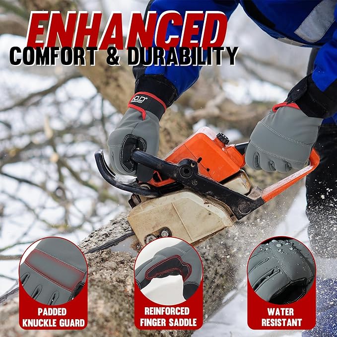 HANDLANDY Work Gloves for Men & Women, Utility Mechanic Working Gloves Touch Screen, Flexible Gardening Gloves for Yard