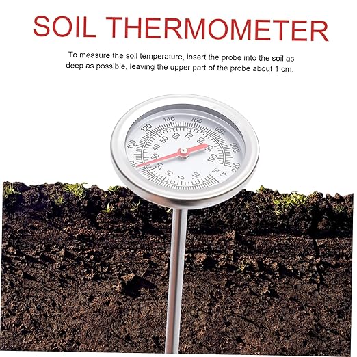 Soil Temperature Measuring Tool Precision Thermometer Probe for Gardening and Composting Accurate Temperature Gauge for Home and Greenhouse Use