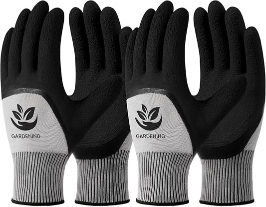 Trifabricy Garden Gloves for Women/Men - 6 Pairs Latex Gardening Gloves with Grip, Protective Work Gloves for Lawn Yard