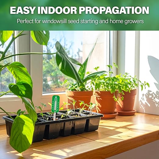 Greenhouse Soil Thermometer – Durable Probe for Measuring Soil Temperature in Gardens, Propagators, Seeds, and Plants