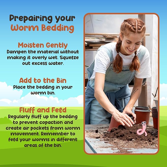 Red Wigglers Composting Worms - 1lb Red Worms for Composting - Use on Worm Castings for Plants, Garden, Worm Farm & Compost Starter, Easy to Manage