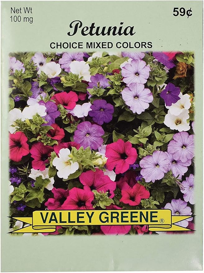 Set of Flower Seed Packets! Flower Seeds in Bulk - Great for Creating The Garden of Your Dreams! (25, Mixed Petunia)