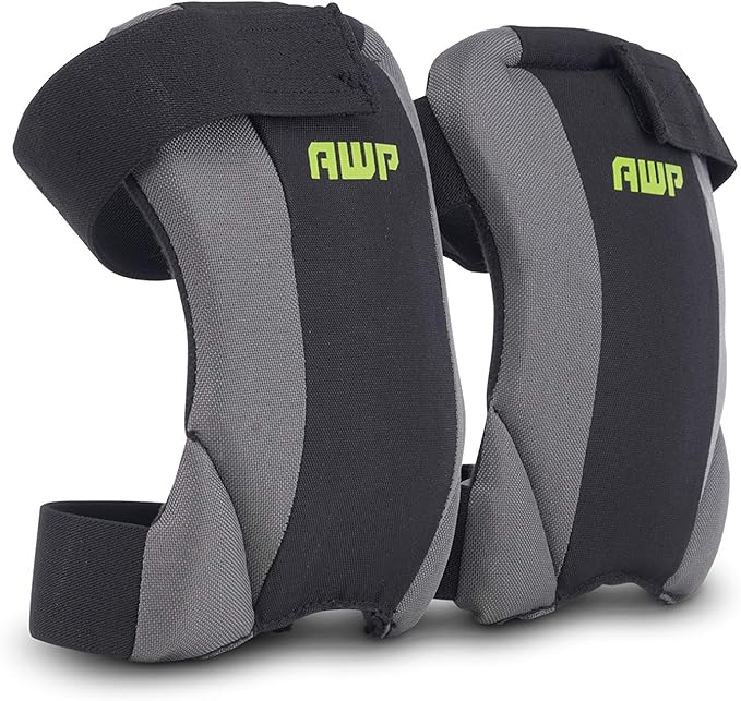AWP Low-Profile Fabric Cap Work Knee Pads | Non-Marring Non-Scratching All-Day Comfort Knee Pads | One Size