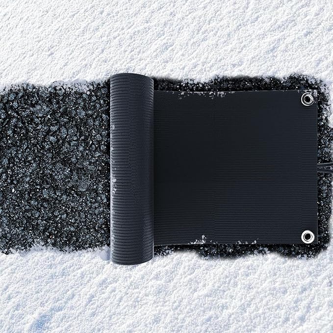 Snow Melting Mats, Heated Outdoor Mats for Walkways, Electric Snow Melting Mats for Decks and Sidewalks, Trusted No-Slip Snow and Ice Melt Heated Sidewalk Mat (10 x 30) 4PCS