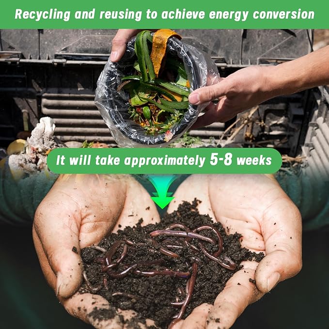2pack Underground Worm Composting Bin, Metal Compost Bin for Recycling Kitchen Food Waste, Outdoor Worm Compost Bin with Holes and Lid Use in Outdoor Garden Vegetable Patch Backyard