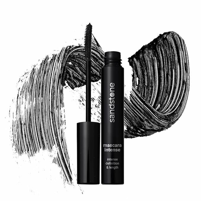 Hypoallergenic Mascara Sensitive Eyes - Smudge-Proof, Sweatproof, Lengthening Mascara with amazing separation of the lashes - Vegan, Non Toxic Mascara Black (Black, 9 ml)