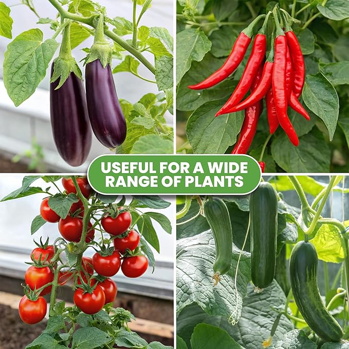 Tomato Cage Square - Large Trellis Stakes and Plant Support Structures for Vegetables and Climbing Plants - Tall Tomato Cages for Garden, Pots, Raised Garden Bed Outdoor Supplies (3 Pack - Up to 41")