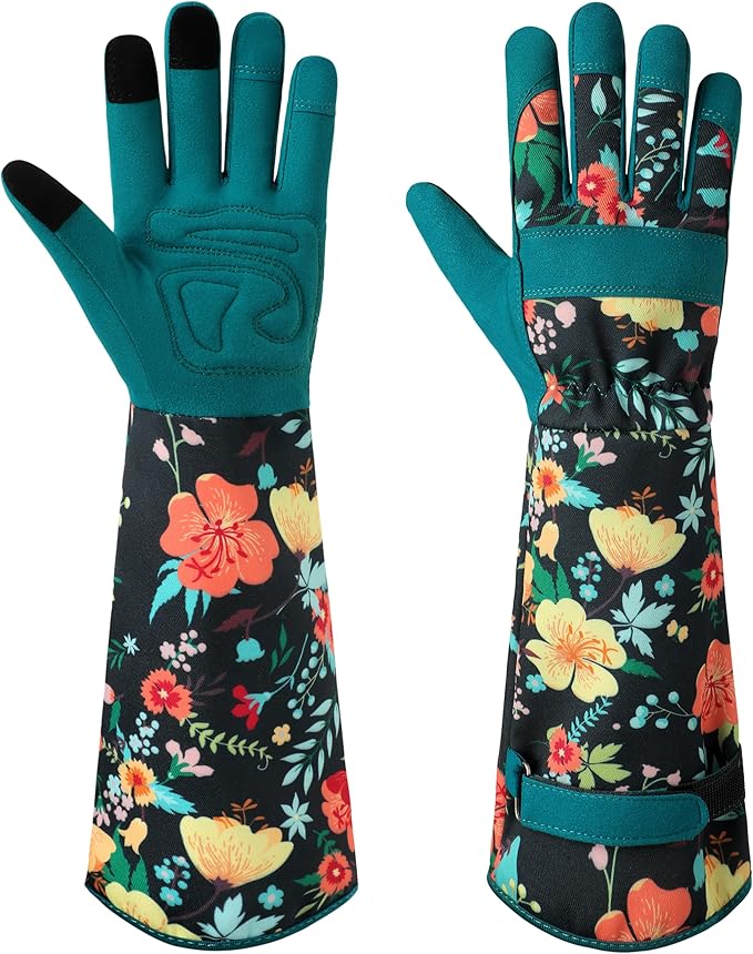 Gardening Gloves for Women Long Sleeve Garden Gloves Ladies Light Protective Gloves for Yard & Outdoor Work