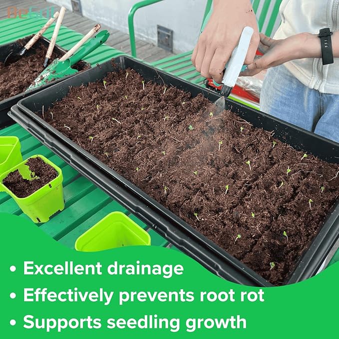 BeGrit 1020 Mesh Trays Set - 5Pack (10Pcs) Soil Blocking Trays Without Holes