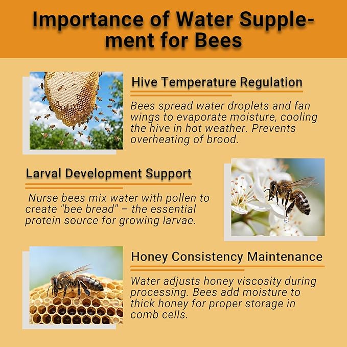 4 Packs Bee Watering Station for Garden - 7.87 inch Pollinator Watering Station - Butterfly Feeder