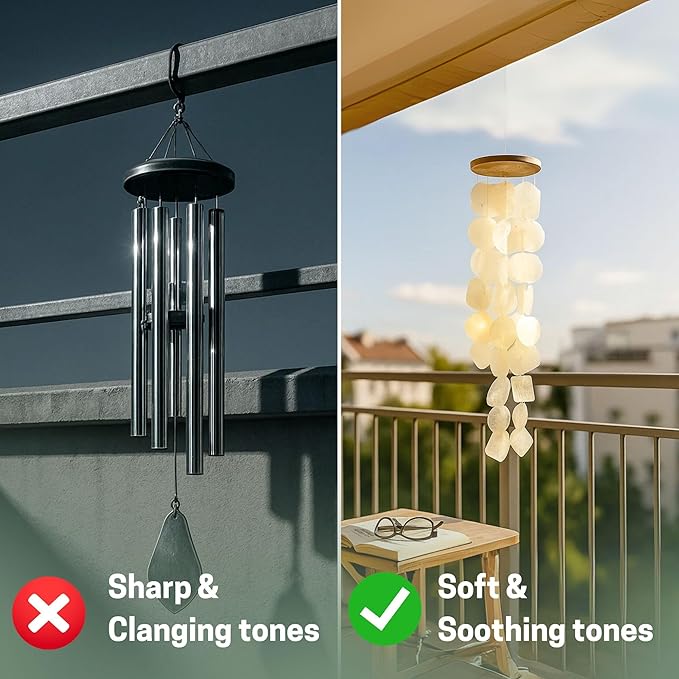 Solange & Frances Garden Decor, Hanging Patio Decor, Wind Chimes for Outside,Patio and Garden Gifts for Women Who Have Everything for Mom