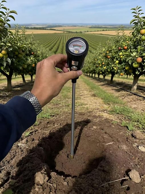Soil Moisture Meter, Quickly detect Soil Acidity and Alkalinity Without the Need for Batteries, Portable Soil ph Meter, Le for Gardens, Lawns, Larms, and Indoor Potted Plants,295 mm Long