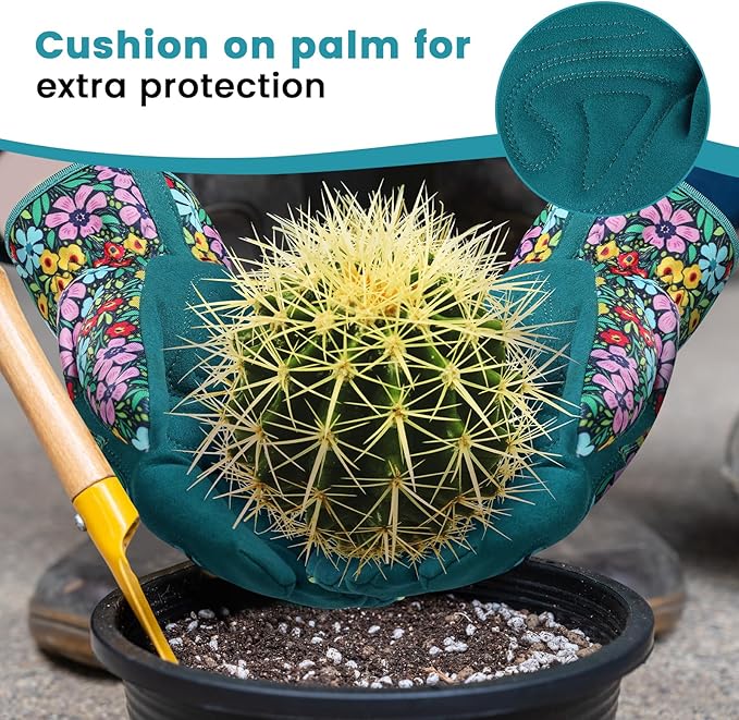 fauson Gardening Gloves - Gardening Gloves for Women Firm Grip Breathable Garden Gloves Thorn Proof for Digging, Planting