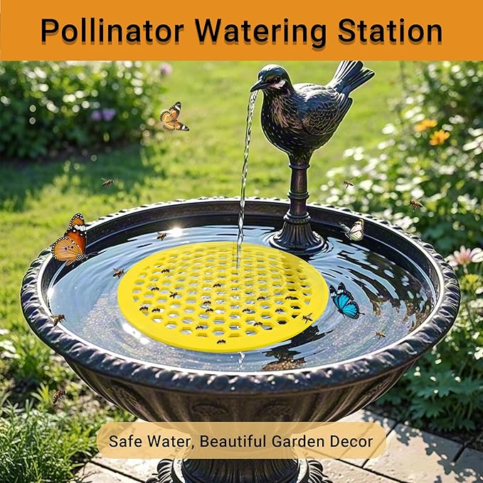 4 Packs Bee Watering Station for Garden - 7.87 inch Pollinator Watering Station - Butterfly Feeder