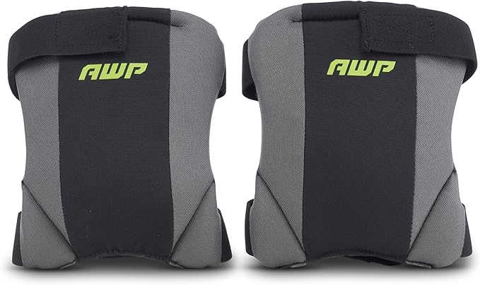 AWP Low-Profile Fabric Cap Work Knee Pads | Non-Marring Non-Scratching All-Day Comfort Knee Pads | One Size