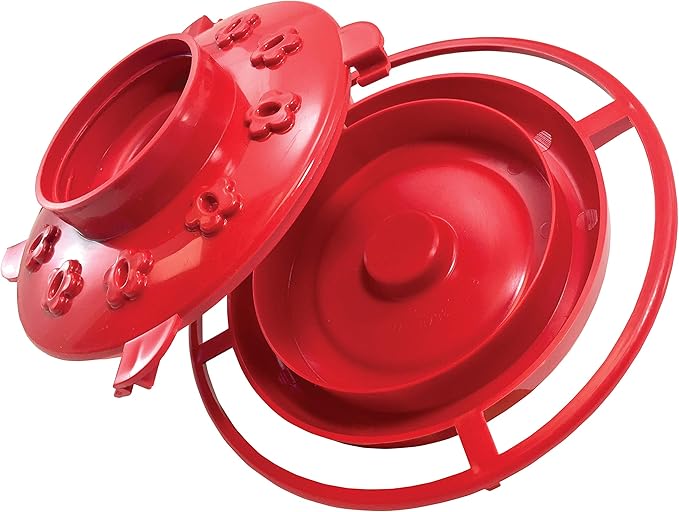 First Nature 993051-546 16 oz. Hummingbird Feeder, Red