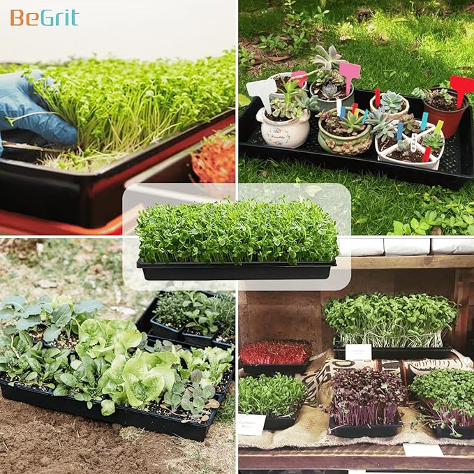 BeGrit 1020 Mesh Trays Set - 5Pack (10Pcs) Soil Blocking Trays Without Holes