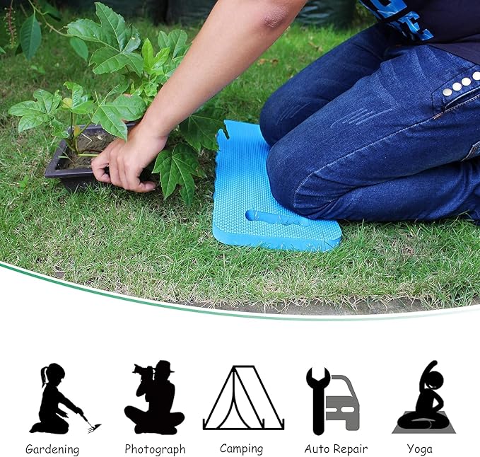 Smart Value Set of 3 Foam Kneeling Pads Perfect for Long Gardening Hours (3 Kneeling Pads Assorted Colors)