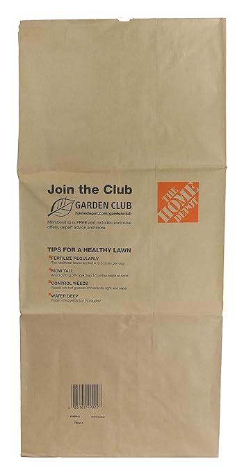 THE HOME DEPOT Heavy Duty Brown Paper 30 Gallon Lawn and Refuse Bags for Home and Garden (15 Lawn Bags)