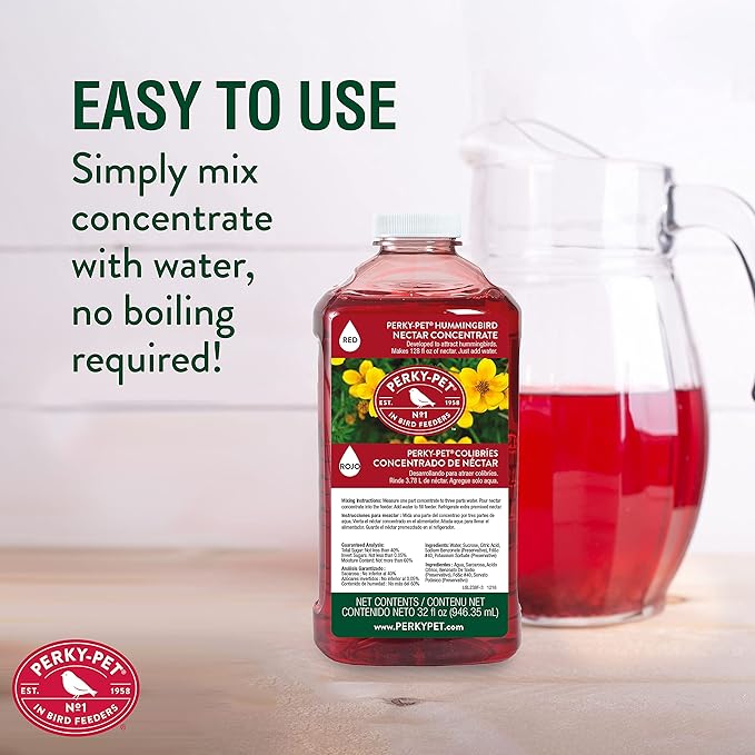 Perky Pet Perky-Pet 238 32 fl oz Red Hummingbird Nectar Concentrate - 3 Pack