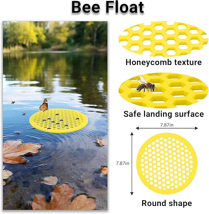 4 Packs Bee Watering Station for Garden - 7.87 inch Pollinator Watering Station - Butterfly Feeder