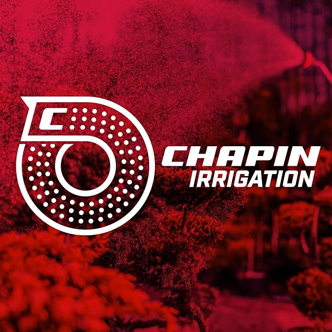 Chapin 4699: Firefighter Water Cannon Hose Nozzle, Fireman Spray Nozzle with Ergonomic Grip and Threaded Hose Connection, Adjustable Twist Nozzle, Lever On/Off Control, Red/Black