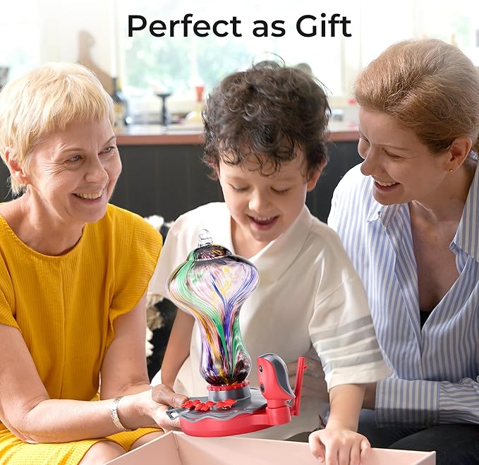 TT Nature Glass Smart Hummingbird Feeder with Camera Solar Powered 2K- AI Identify & Water Detection, Instant Notification, Leakproof & Ant Moat, Compatible with Alexa & Google Assistant