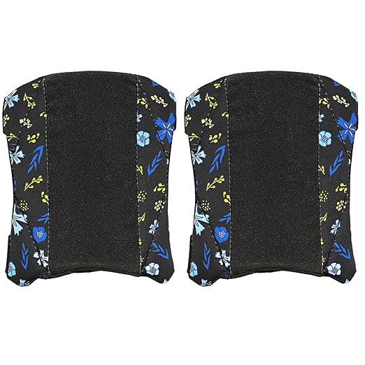 Garden Knee Pads for Women, Lightweight Waterproof KneePads for Gardening, Anti Slip Leather Foam Padding Kneeling Pads for Flooring and Carpet Cleaning, House work, Gardening Maintain, Knee Protector, Blue Flower