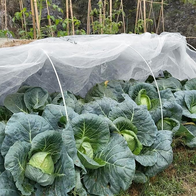 GonLei Garden Netting 10 X 25 FT Ultra Fine Netting for Garden Protection,Garden Netting for Raised Beds,Mosquito Net for Blueberry Shrubs Vegetables Fruits Flowers Crops Pest Barrier