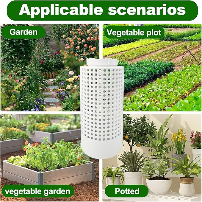 2 PCS Inground Worm Composter, Inground Worm Farm Compost Bin Kit for Raised Garden Beds at Home, Farm Compost Bin for Garden, Reducing Food Waste Composting Systems Sustainable Worm Composter.