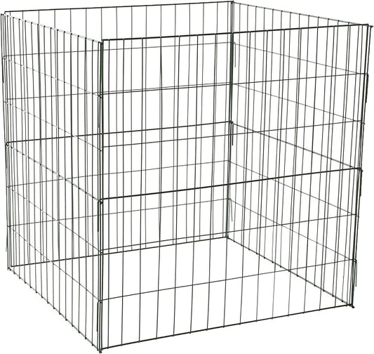 Bosmere K765 Wire Compost Bin – 30" x 30" x 30" Outdoor Composting Bin with Front Access Door, Easy-Assembly Garden Compost Container