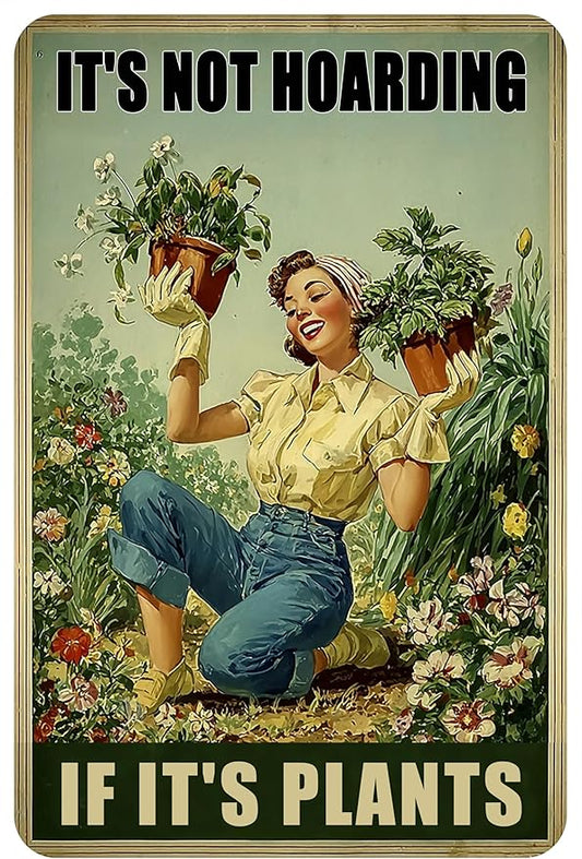 Plant Lovers Gifts Home Garden Decor Cool Gardening Accessories For Women Indoor Outdoor Metal Signs 8x12 Inch