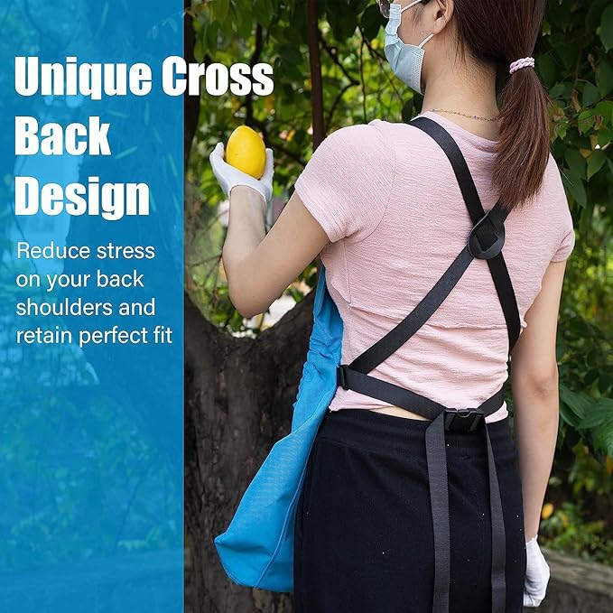 Gardening Apron for Women, Garden Aprons with Pockets, Harvest Apron for Fruit Vegetables, Gardening Gifts For Women