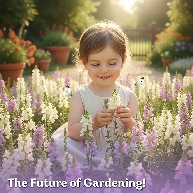 KVITER 5,500 Fairy Bouquet Mix Snapdragon Seeds for Planting (Linaria Maroccana) – Known as Toadflax, Heirloom & Organic – Flower Seeds to Plant Outside & Inside – Garden, Containers, Borders, Beds