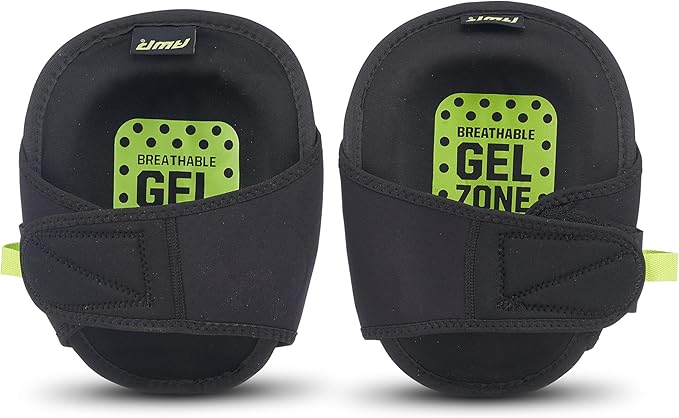 AWP Gel Pro Flooring Knee Pads | Gel/foam padding provides all-day comfort (4 Pairs)