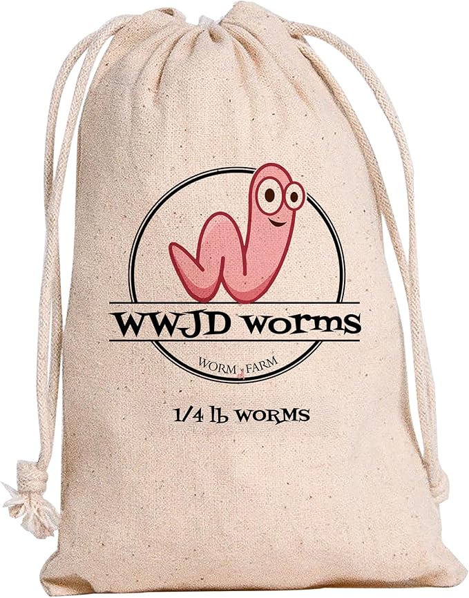 Red Wigglers Composting Worms - 1/4lb Red Worms for Composting - Use on Worm Castings for Plants, Garden, Worm Farm & Compost Starter, Easy to Manage