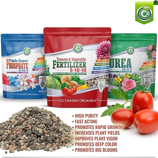 5-10-10 Tomato & Vegetable Fertilizer - Made in USA - NPK + Micronutrients Plant Food for Flower Gardens