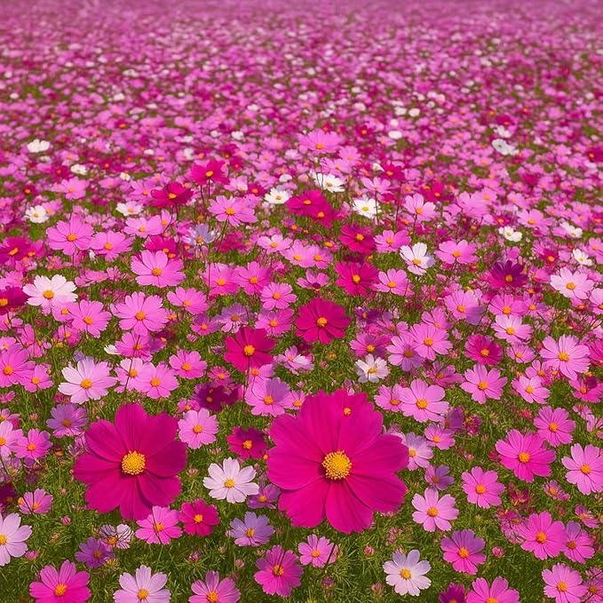 Crazy Cosmos Mix Wildflower Seeds for Planting – 1 oz – 5000+ Seeds, Easy to Grow, Attracts Butterflies, Multiple Colors