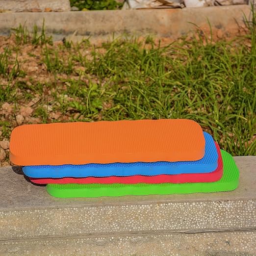 4Pcs Garden Knee Pads Kneeling Pad Foam Mat, 16 x 6.7 Waterproof Cushion Gardening Knee Pads for Cleaning Floors, Bath Kneeler Pad for Bathing, Seat Kneel Mats for Work, Prayer, Yoga, Exercise