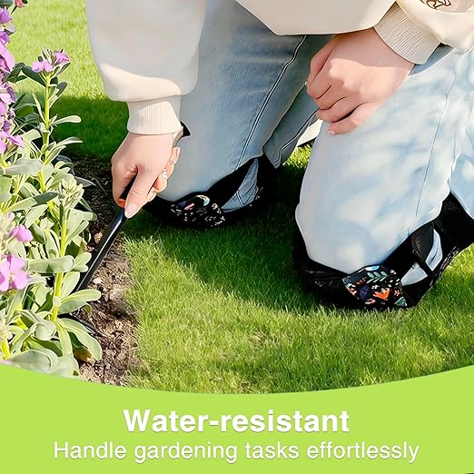 Garden Kneeling Pad and Knee Pads for Women, Lightweight Waterproof KneePads for Gardening, Anti Slip Leather Foam Padding Knee Protector for Flooring and Carpet Cleaning, House work, Gardening Maintain, Butterfly