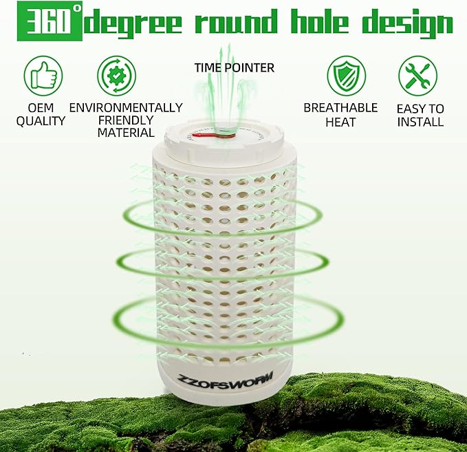 Inground Worm Farm Compost Bin Outdoor with Time Pointer for Composting System Decomposing Kitchen Waste and Raised Garden Beds (One Middle)