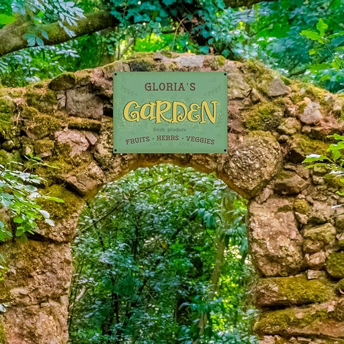 Custom Garden Signs, Holiday Season, Personalized Sign for Garden Decor Sign, 10x14 Inches, Rust Free .040 Aluminum, Fade Resistant, Made in USA by Sigo Signs