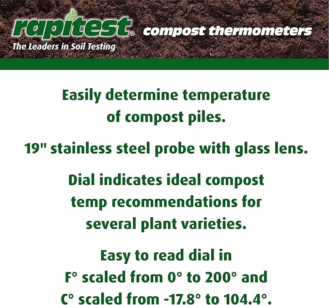 Luster Leaf Rapitest Dial Compost Thermometer