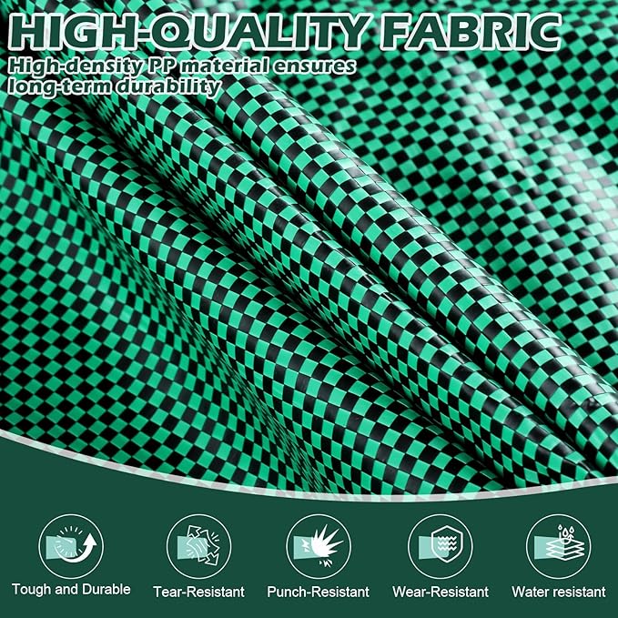 72 Gallons Reusable Yard Waste Bags, 3 Pack Lawn and Leaf Bags with Gardening Gloves, Heavy Duty Garden Waste Bags with 4 Reinforced Handles for Debris Leaves Grass