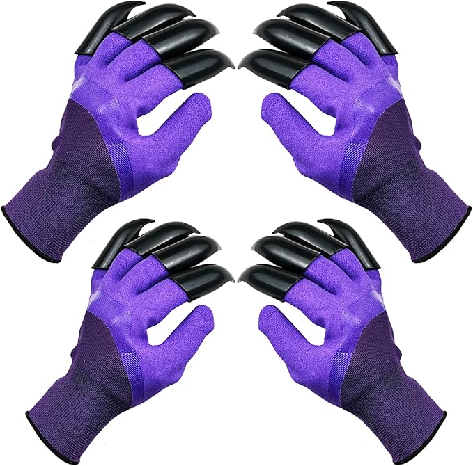 DCCPAA Garden Gloves with Claws,Claw Gardening Gloves for Digging,Planting, Weeding, Seeding-Waterproof for Men and Women