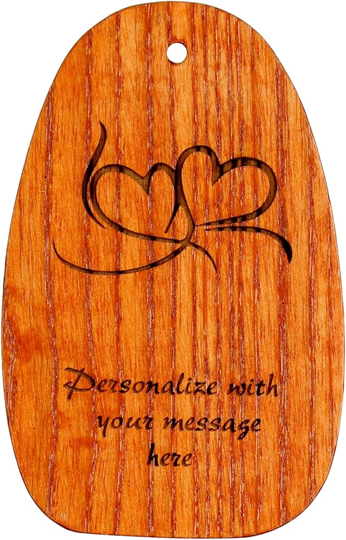 Woodstock Wind Chimes Personalized Amazing Grace Memorial Chime for Outside 24'' Medium Silver Customized Double Heart Wind Chime for Outdoor Patio Home Garden Décor & Wedding Gift (P-AGMS15)