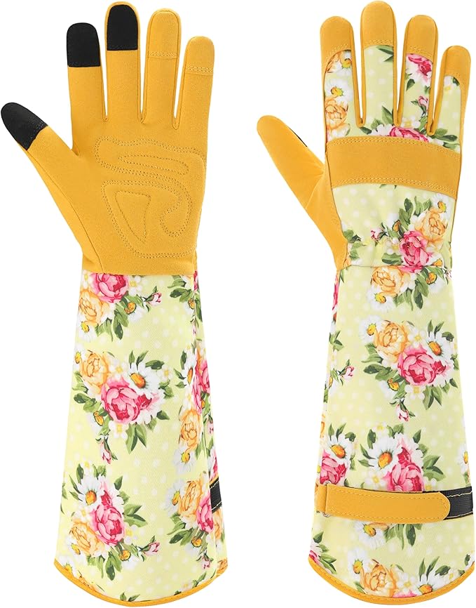 Gardening Gloves for Women Long Sleeve Garden Gloves Ladies Light Protective Gloves for Yard & Outdoor Work
